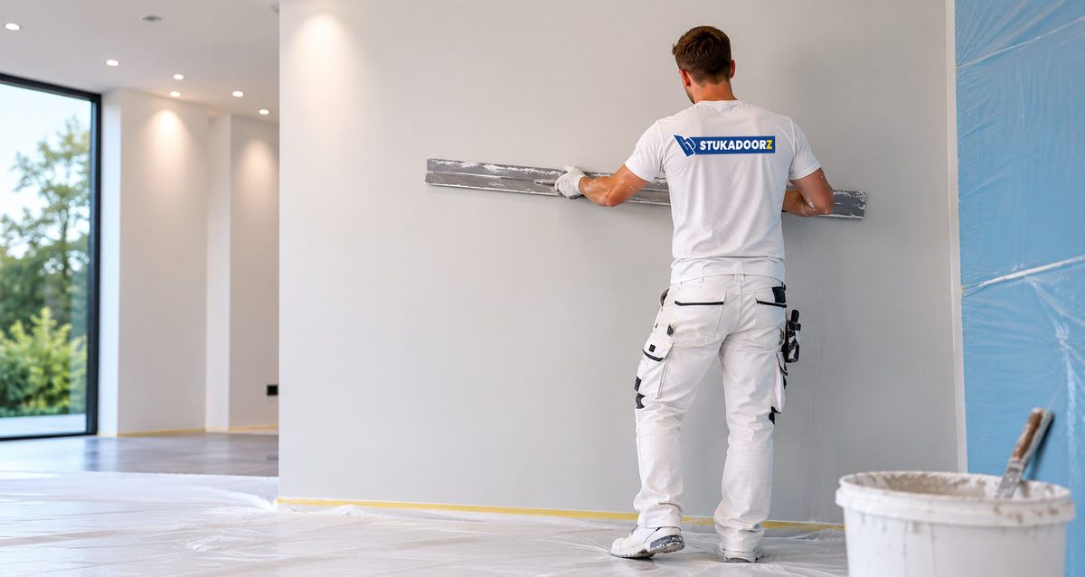 Stukadoor aan het werk